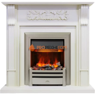 Каминокомплект Dimplex Venice - Фактурный белый с очагом Chesford