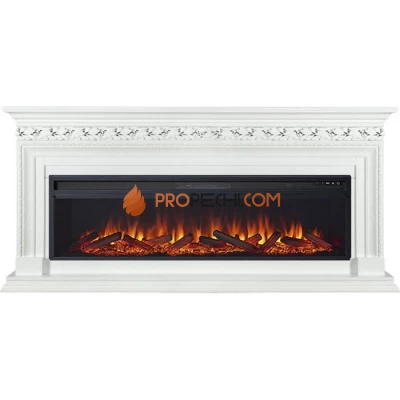 Каминокомплект Royal Flame Valletta 60 - Белый с очагом Vision 60 LOG LED