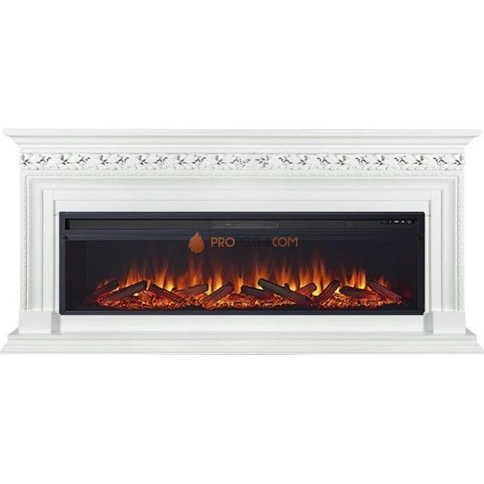 Каминокомплект Royal Flame Valletta 60 - Белый с очагом Vision 60 LOG LED
