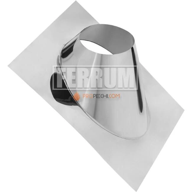 Крышная разделка угловая ,нержавеющая сталь AISI 430, толщина 0.5 мм, Ø200