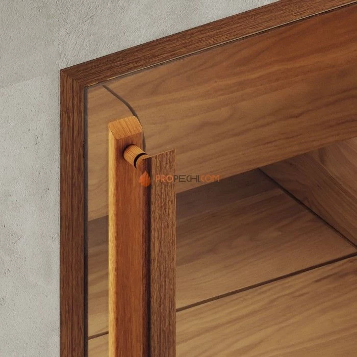 Дверь для хамама DoorWood АРТ Wood 6 Бронза матовая, 2000x700 мм