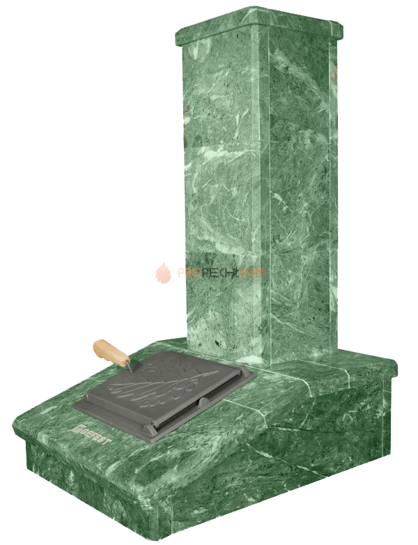 Облицовка на трубу Президент Змеевик Гефест 25/Гефест ЗК 25 (130х790) (3 яруса) под шибер