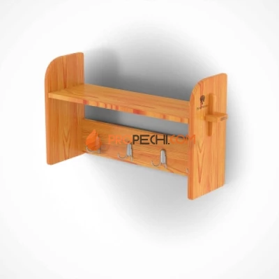 Вешалка для бани из лиственницы