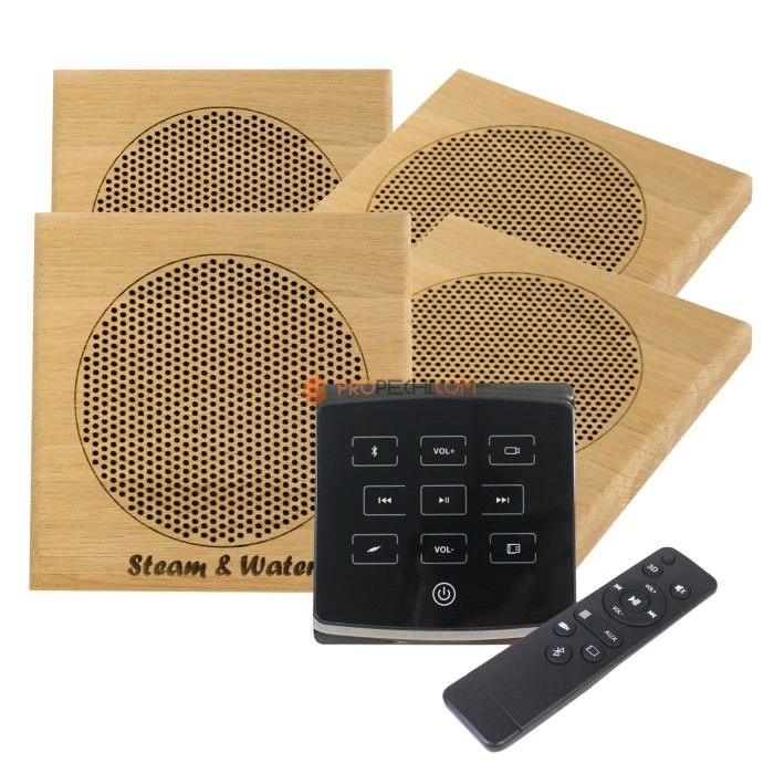 Комплект акустической системы SW 4 Black ECO Wood, квадрат (Встраиваемый)