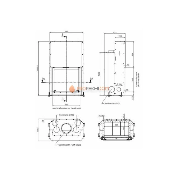 Каминная топка MCZ Forma 75
