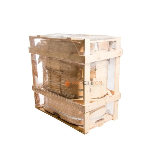 Фитобочка овальная НКЗ PREMIUM из кедра, 2-местная, 130x780x140 см / 40 мм