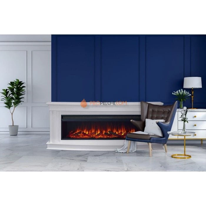 Каминокомплект Royal Flame Rome 60 - Белый с очагом Vision 60 LOG LED
