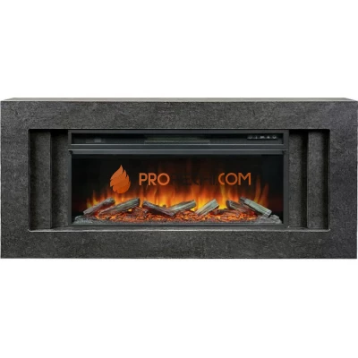 Каминокомплект Royal Flame Line 42 Dark Grey (Разборный) - Темный серый с очагом Vision 42 LOG LED