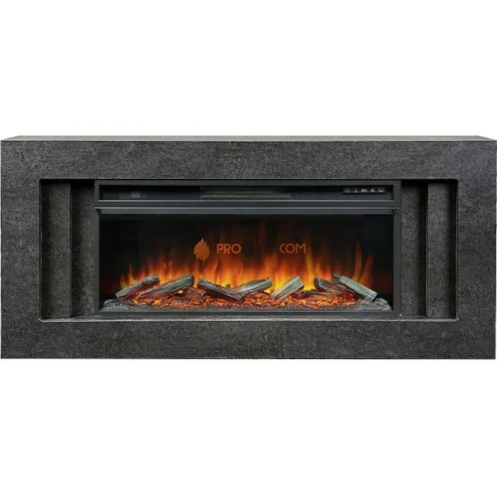 Каминокомплект Royal Flame Line 42 Dark Grey - Темный серый с очагом Vision 42 LOG LED