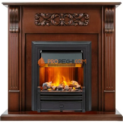 Каминокомплект Dimplex Venice - Махагон коричневый антик с очагом Brookline Black