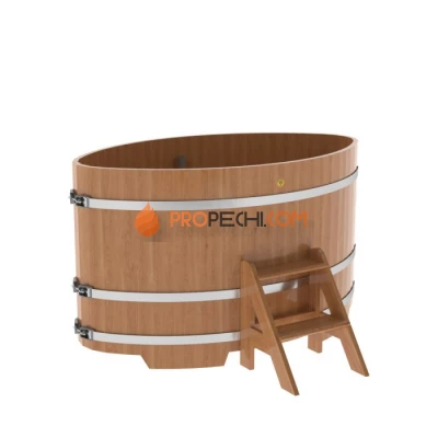 Купель BentWood овальная из натурального дуба 1,02х1,68