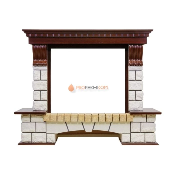 Каминокомплект Dimplex Pierre Luxe - Темный дуб / Белый с очагом Symphony 26 inch DF2608-INT