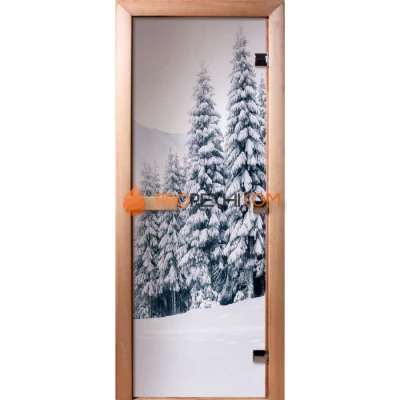 Дверь для бани DoorWood Фотопечать А091, 1900x700 мм