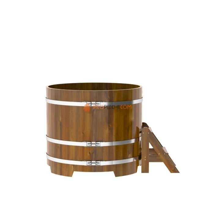 Купель BentWood круглая из мореной лиственницы d=1,17 Рустик