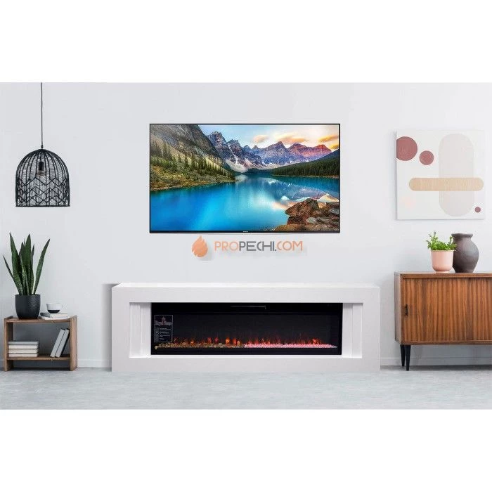 Каминокомплект Royal Flame Line 42 SFT - Белый с очагом Vision 42 LOG LED