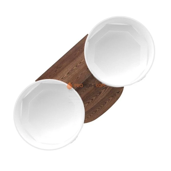 Подиум BentWood на 2 купели D 1,8 из мореной лиственницы