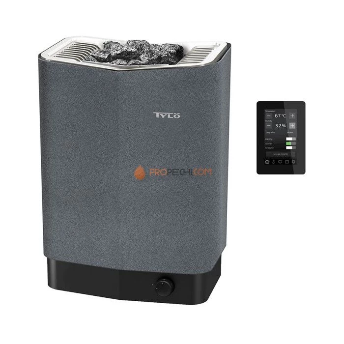 Электрическая печь Tylo Sense Elite 8 серого цвета + Пульт Elite