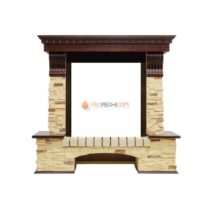Каминокомплект Dimplex Pierre Luxe - Темный дуб / Сланец (Высота 1005мм) с очагом Chesford