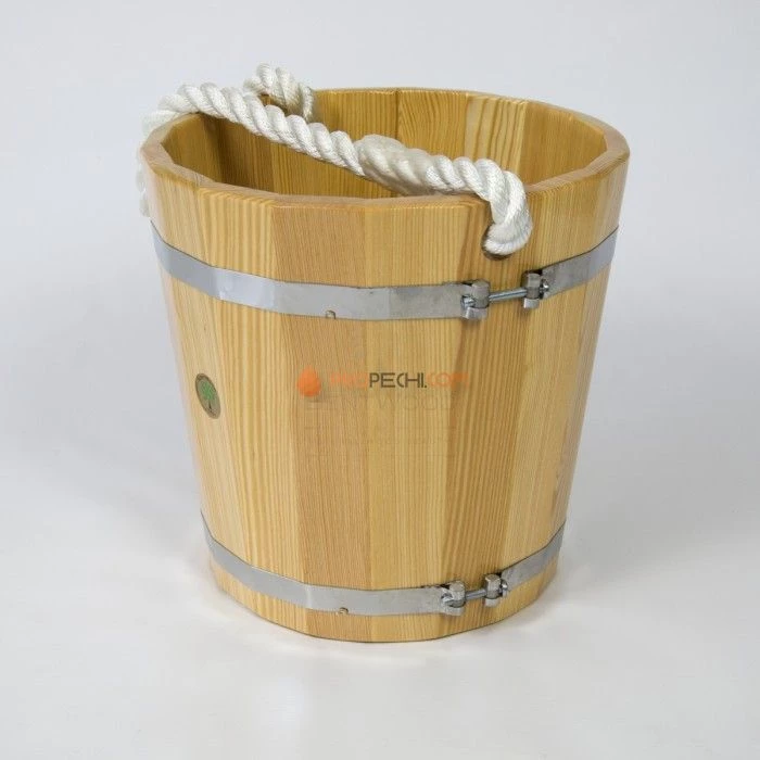 Ведро BentWood 12л. из натуральной лиственницы