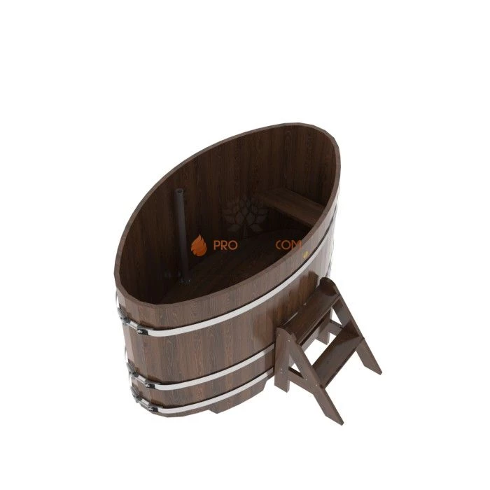 Купель BentWood овальная из мореного дуба 0,92х1,66