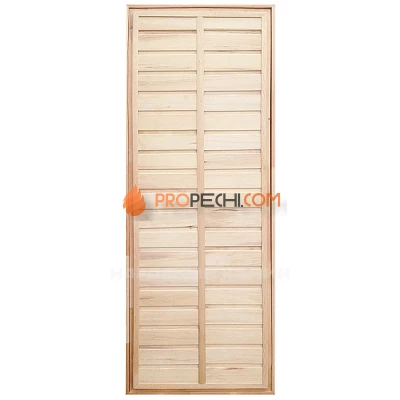 Дверь для бани  1900х700 мм глухая осиновая с петлями