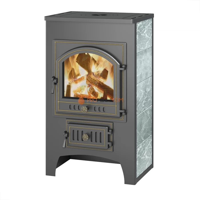 Печь-камин Везувий ПК-01 (205) с плитой, талькохлорит 