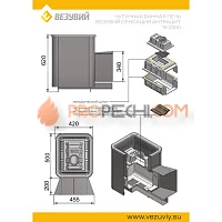 Печь для бани Везувий Сенсация 16 Антрацит (224)