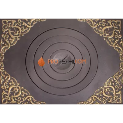 Плита под казан Гефест 04 530х705 ф400 с патиной