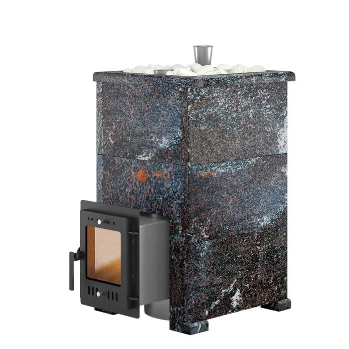 Дровяная печь для бани Эверест Steam Master 24 INOX Амфиболит, S-40