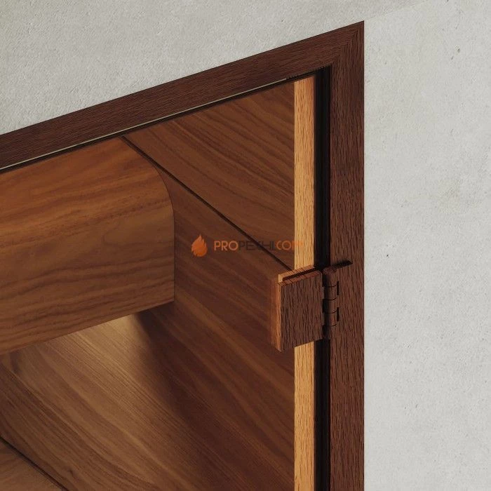 Дверь для хамама DoorWood АРТ Wood 21 Прозрачное, 2000x600 мм