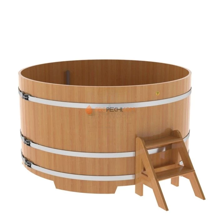 Купель BentWood круглая из натуральной лиственницы d=1,80
