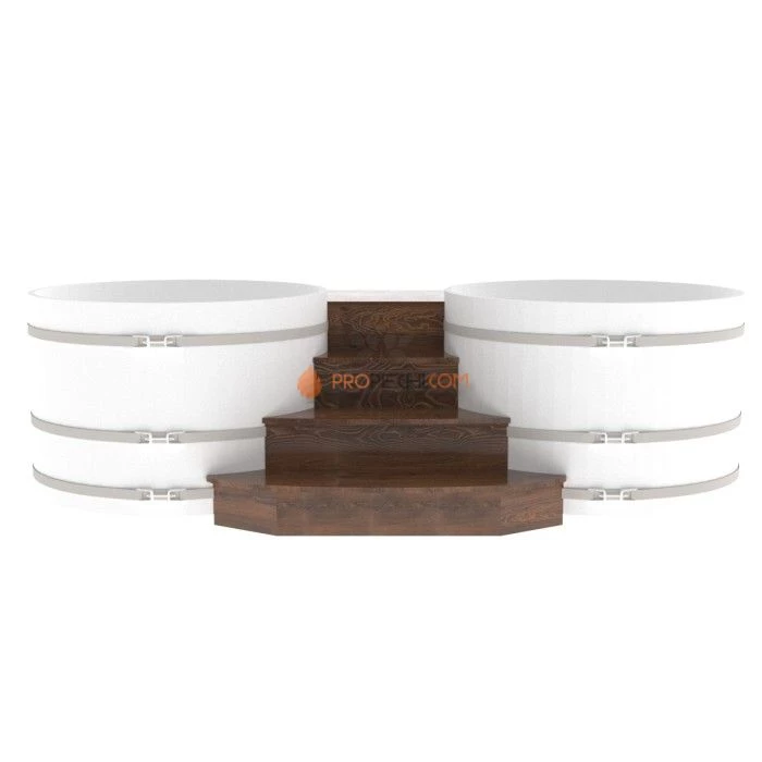 Подиум BentWood на 2 купели D 1,5 из мореного дуба