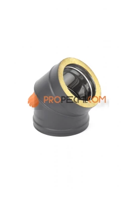 Отвод Термо 45* ОТ-Р 430-0.8/430 D115/200 Black