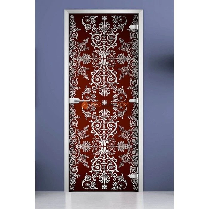 Стеклянная межкомнатная дверь DoorWood с фотопечатью Textures-19, 2000х700 мм