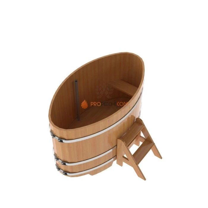 Купель BentWood овальная из натуральной лиственницы 0,92х1,66