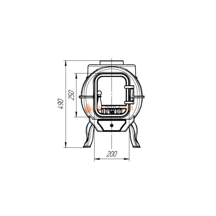 Отопительно-варочная печь Прометалл Тайга PRO