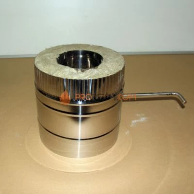 Шибер поворотный D=180\280 Sвнутр.=1.0 aisi 321-нерж. ФлюГранд