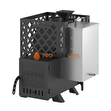 Печь для бани Кратер 12 с баком