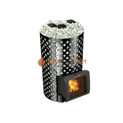 Дровяная банная печь Grill’D Violet World Romb Short Window Max Pro