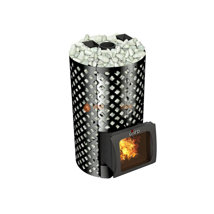 Дровяная банная печь Grill’D Violet World Romb Short Window Max Pro