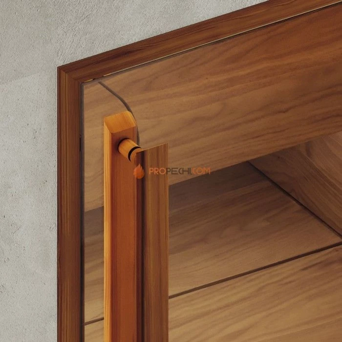 Дверь для хамама DoorWood АРТ Wood 26 Прозрачное, 2000x800 мм