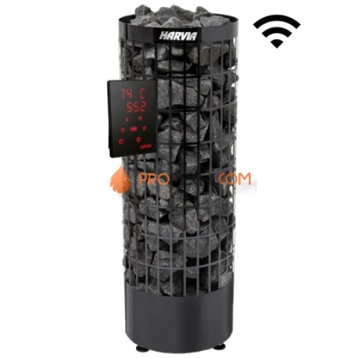 Электрическая печь Harvia Cilindro PC90XE Black Steel + CX001WiFi (без пульта)