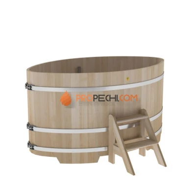 Купель BentWood овальная из кедра 1,15х1,83 премиум