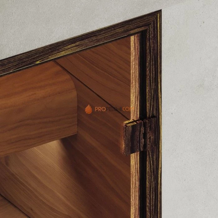 Дверь для хамама DoorWood АРТ Wood 85 Бронза матовая, 2100x900 мм