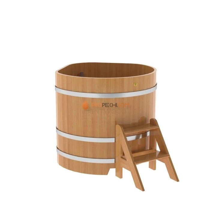 Купель BentWood угловая из натуральной лиственницы 1,03х1,03