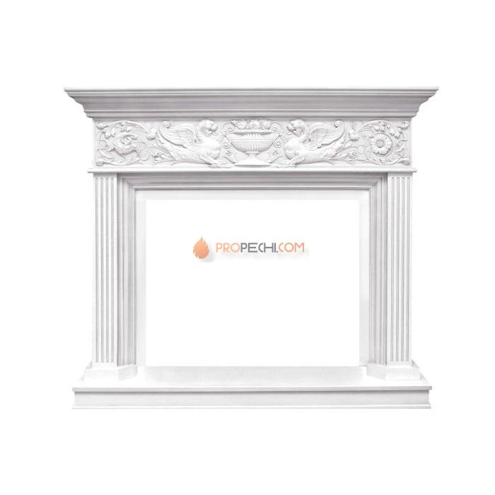 Каминокомплект Royal Flame Palace - Белый с серебром с очагом Vision 30 EF LED FX