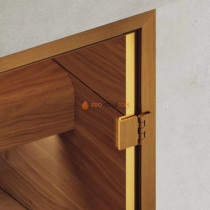 Дверь для хамама DoorWood АРТ Wood 12 Бронза матовая, 2000x700 мм