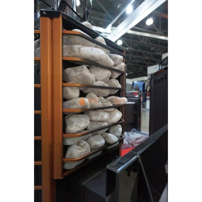 Дровяная печь для бани Ермак 30 Сетка-Люкс (сталь)