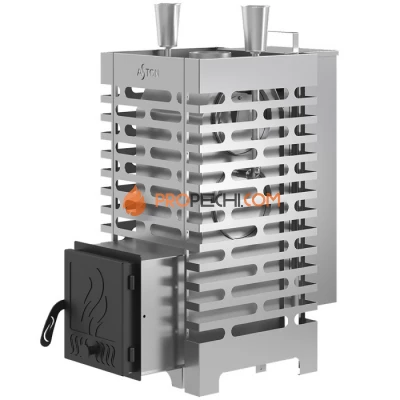 Дровяная печь для бани ASTON 20 INOX АКВА