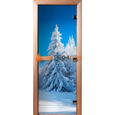 Дверь для бани DoorWood Фотопечать А079, 2100x700 мм